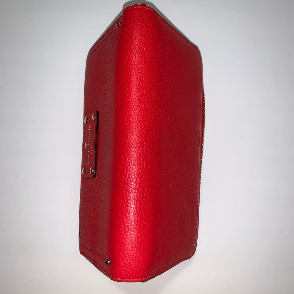 Kate spade red leather wallet - Picture 6 of 8